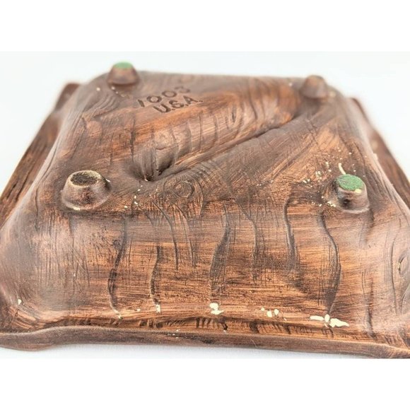 Vintage MCM Orange Lava Fire Ashtray | Large 1960s Porcelain California Pottery - Picture 10 of 10